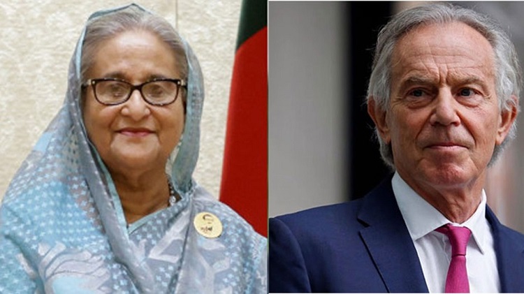 শেখ হাসিনাকে টনি ব্লেয়ারের অভিনন্দন