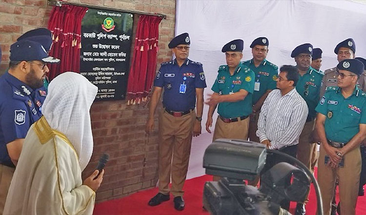 পূর্বাচলে নতুন পুলিশ ক্যাম্প উদ্বোধন করলেন আইজিপি