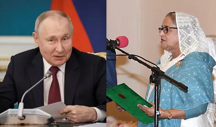 প্রধানমন্ত্রী শেখ হাসিনাকে অভিনন্দন জানিয়েছেন পুতিন